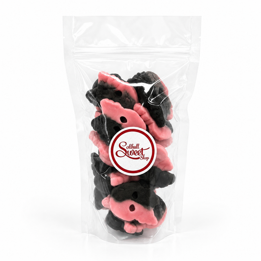 Bubs Raspberry Liquorice Skulls