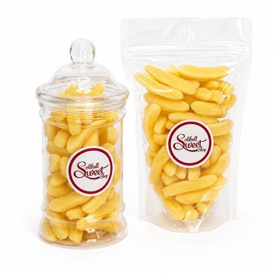 Gummy fizzy bananas